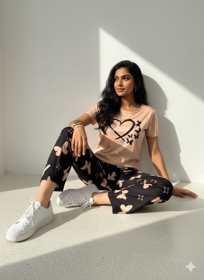 11.11 Sale BUTTERFLY AND HEART - PJ SUIT FOR WOMEN