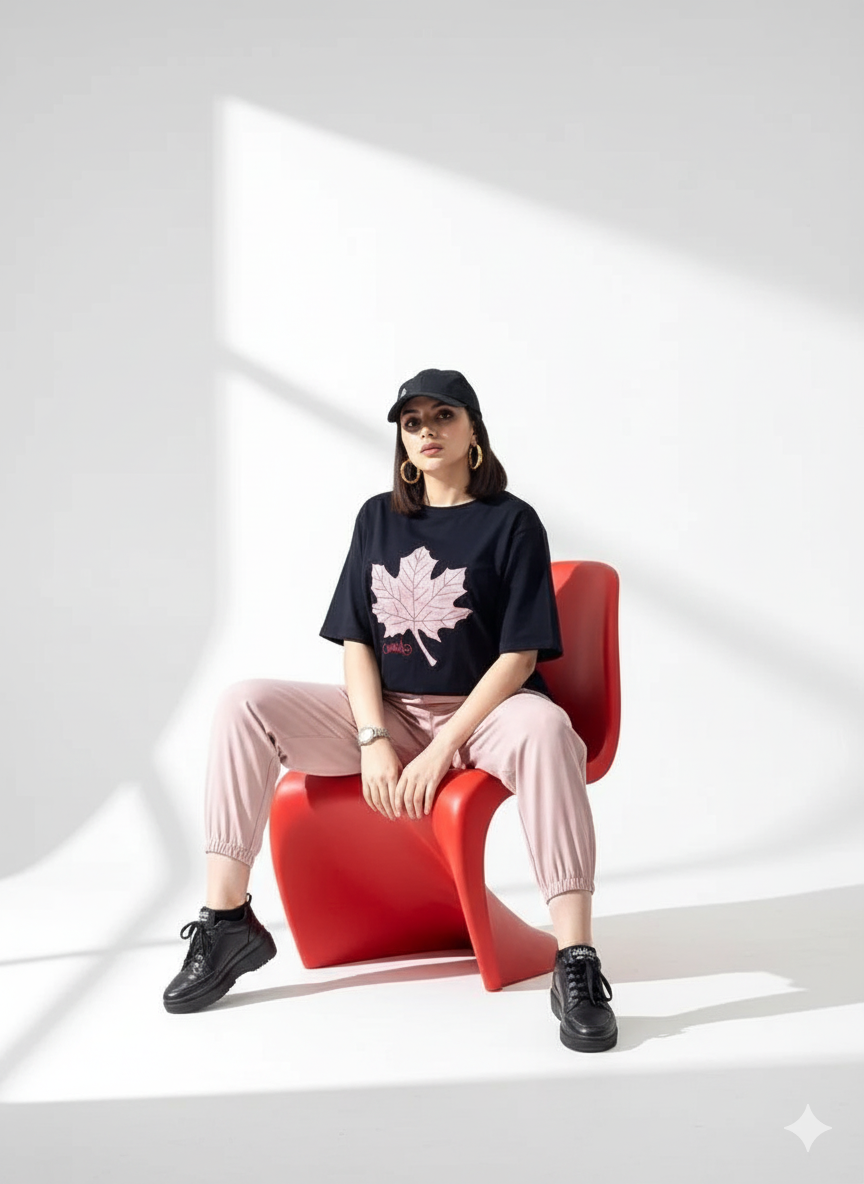 LEAF PRINTED - TRACK SUIT FOR WOMEN