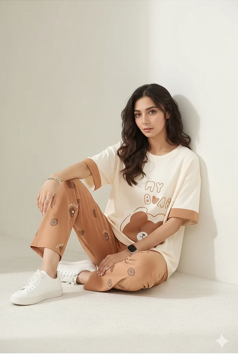 11.11 Sale MY BEAR PRINTED - PJ SUIT FOR WOMEN