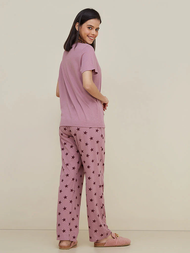 Love Sleep Printed PJ Suit