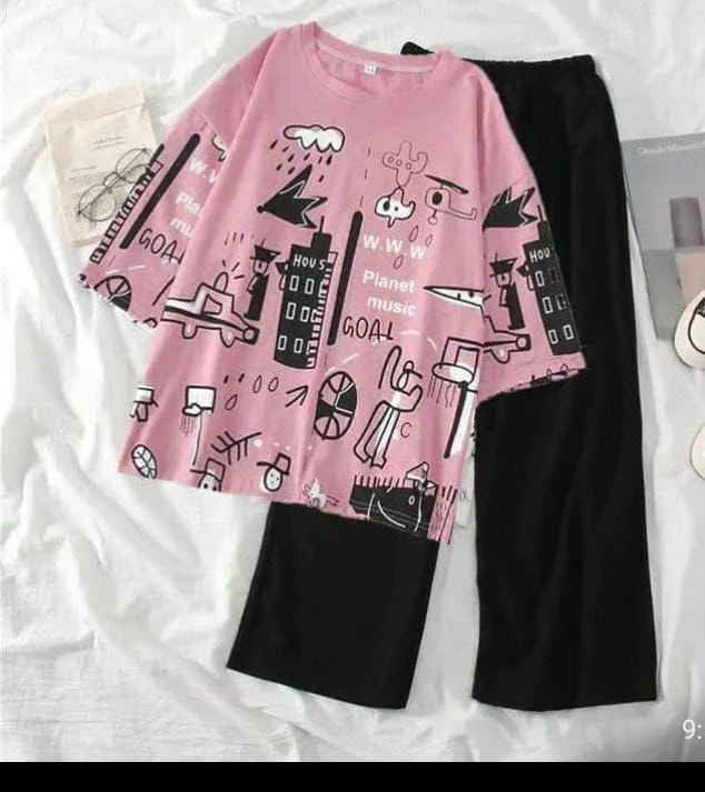 Pink Planet Pj Suit
