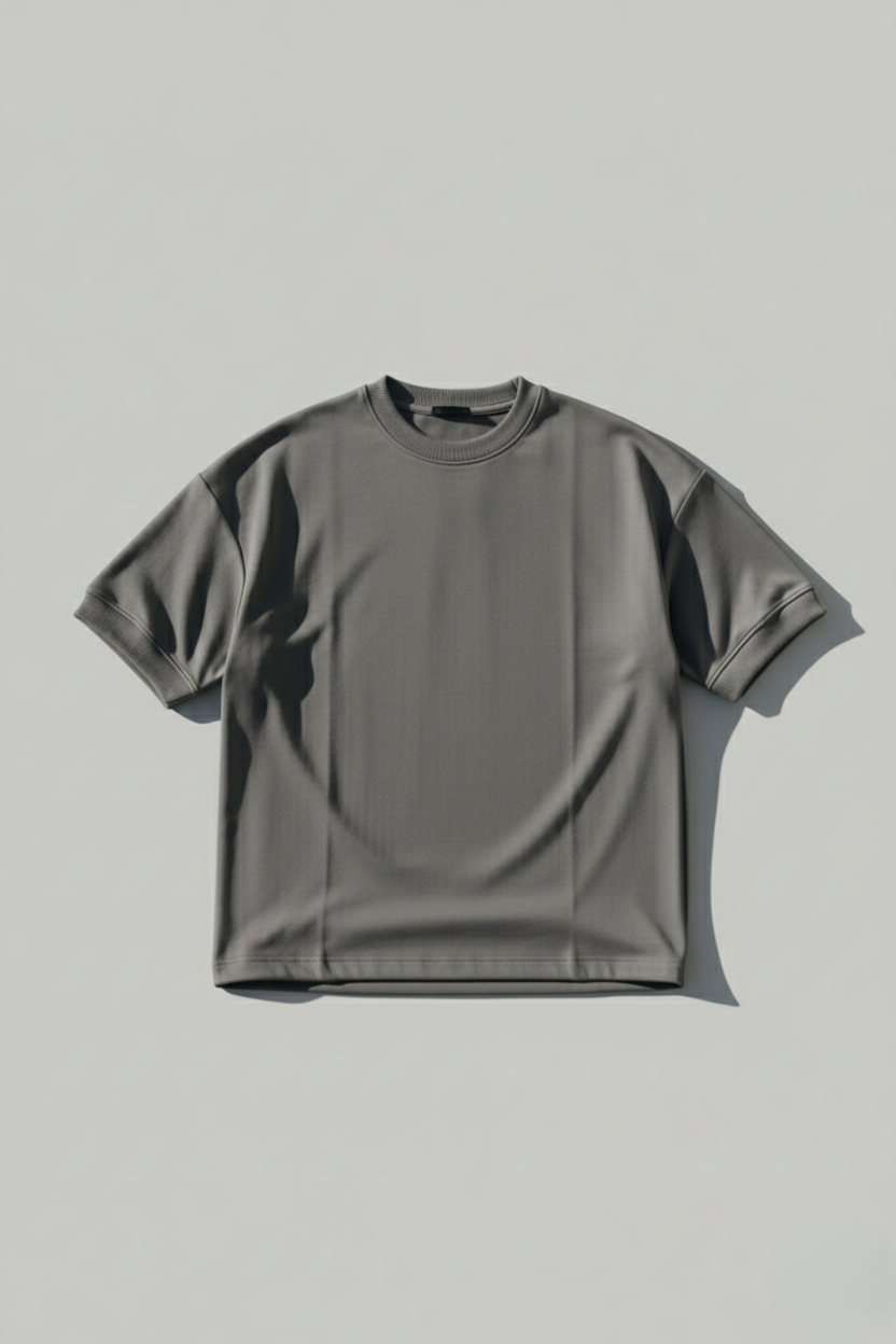 Heavy Gsm DropShoulder T-Shirt - Grey