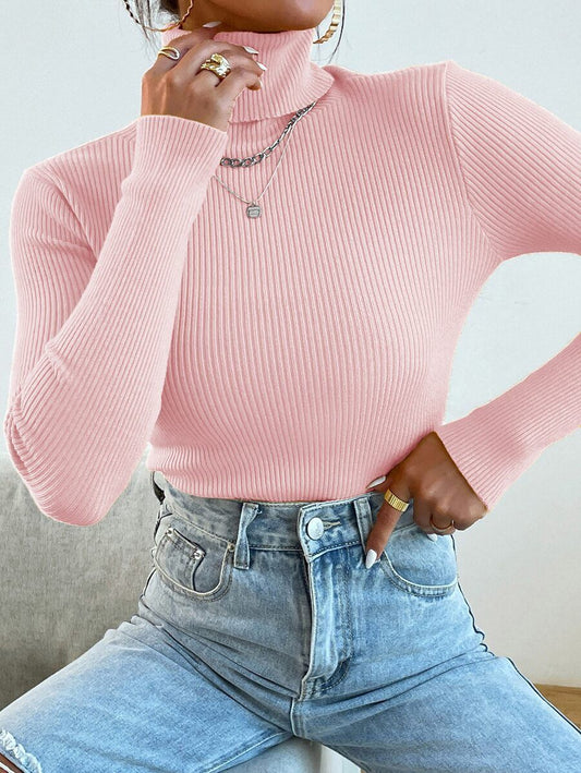 High Neck for Her (TurtleNeck) - Pink