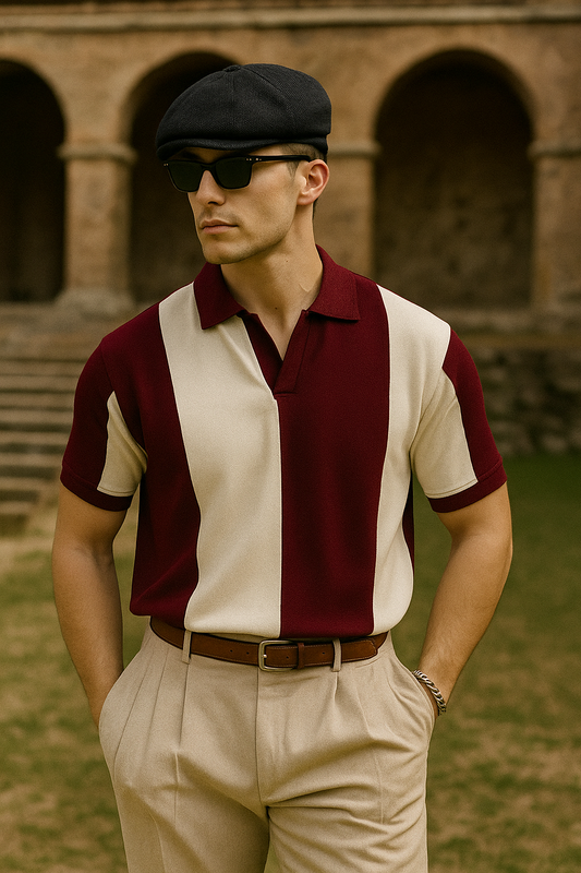 Old Money Style Polo B1 - Maroon