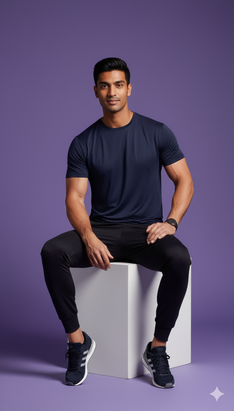 Premium Quality Drifit Tshirt - NavyBlue