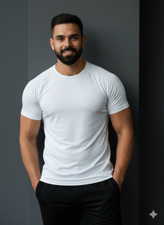 11.11 SALE : Premium Quality Drifit Tshirt - White