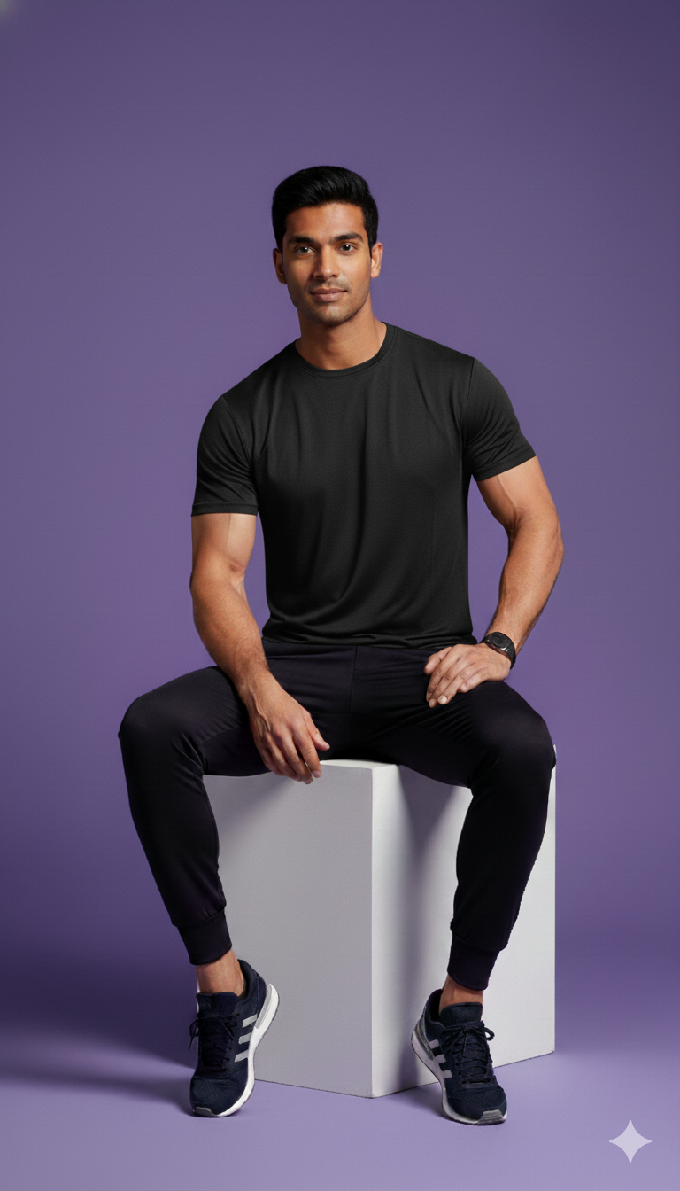 Premium Quality Drifit Tshirt - Black