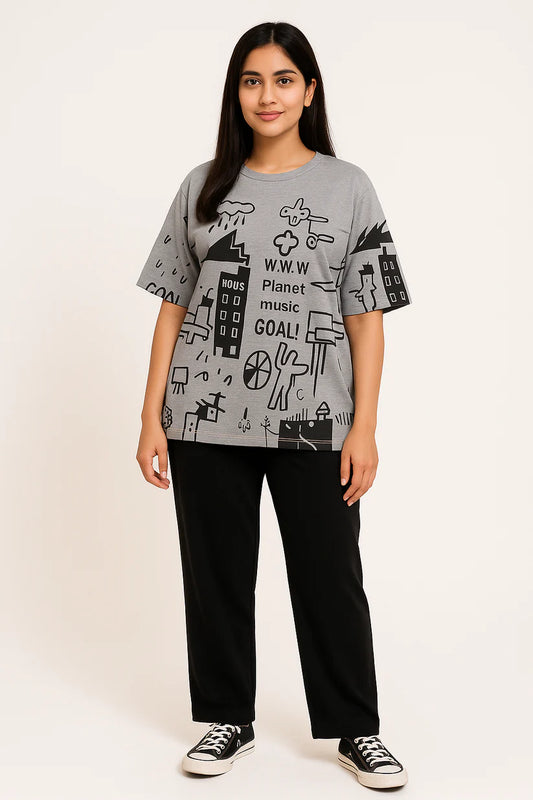 Grey Planet Pj Suit