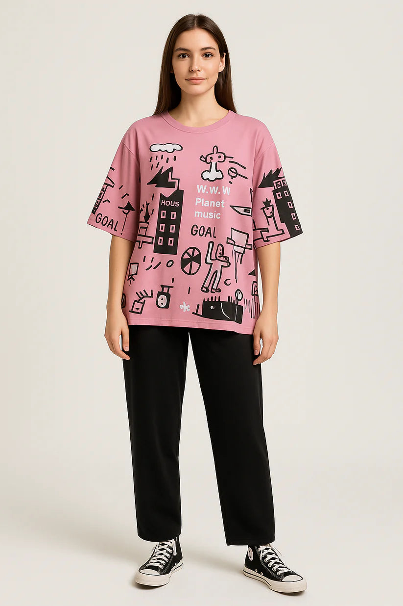 Pink Planet Pj Suit