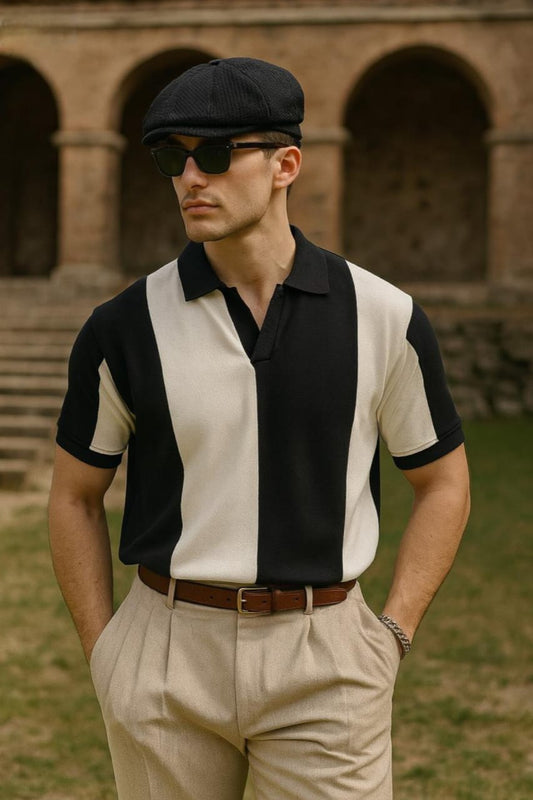 Old Money Style Polo B1 - Black