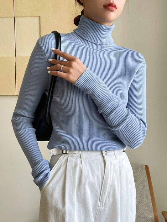 High Neck for Her (TurtleNeck) - SkyBlue