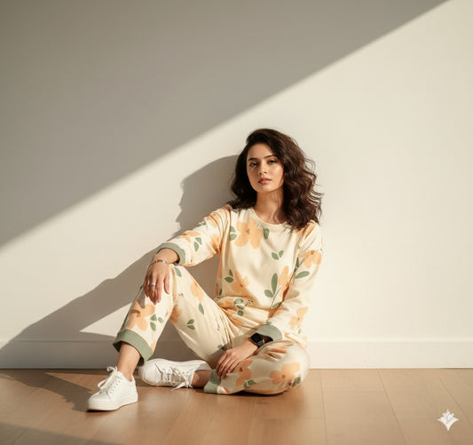 Flowers Printed Suit - Full Sleeves