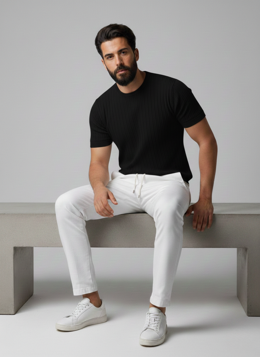 Drop Needle Tshirt - Black