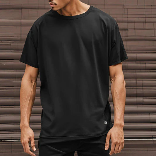 DropShoulder T-Shirt For Men - BLACK