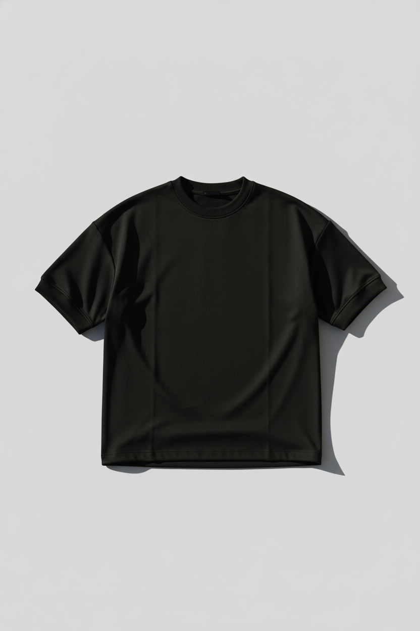 Heavy Gsm DropShoulder T-Shirt - Black