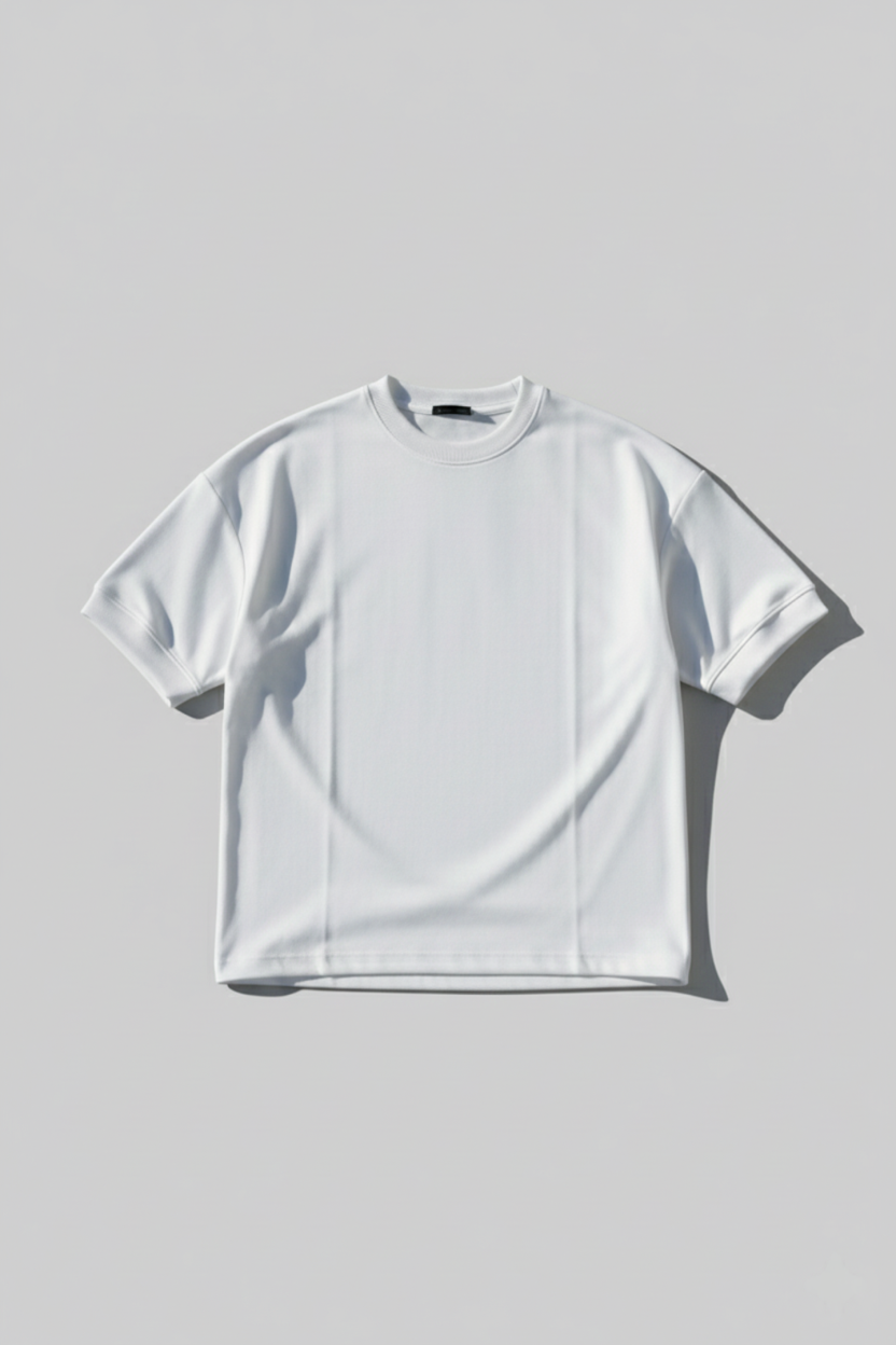 Heavy Gsm DropShoulder T-Shirt - White